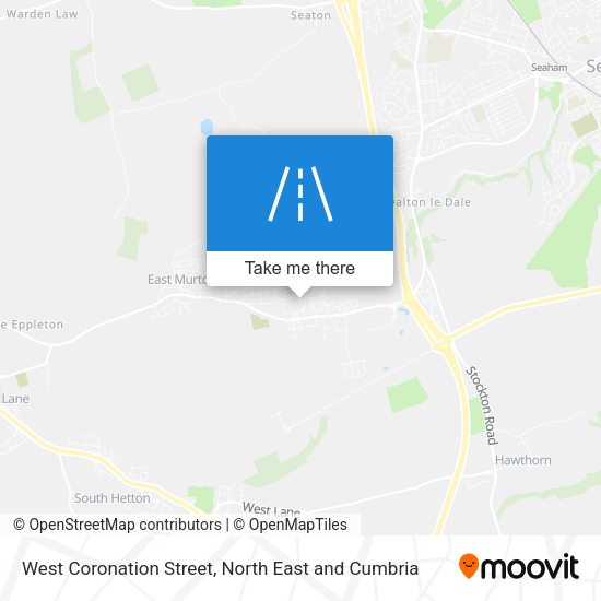 West Coronation Street map