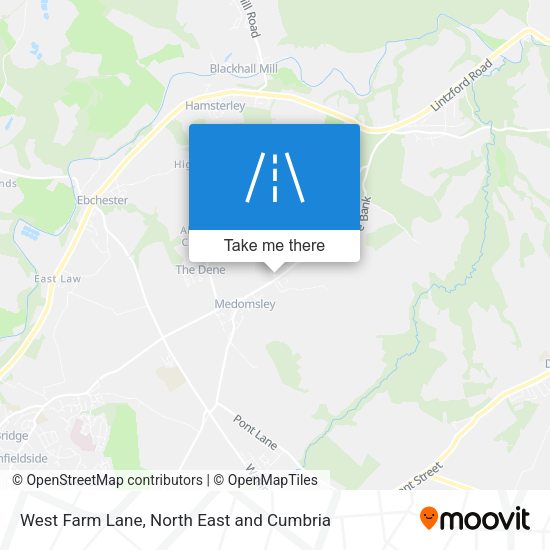 West Farm Lane map