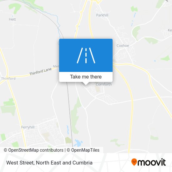 West Street map
