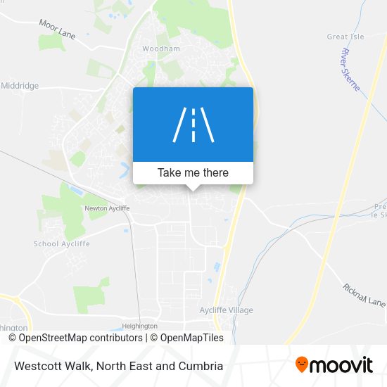 Westcott Walk map