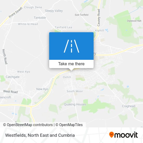 Westfields map