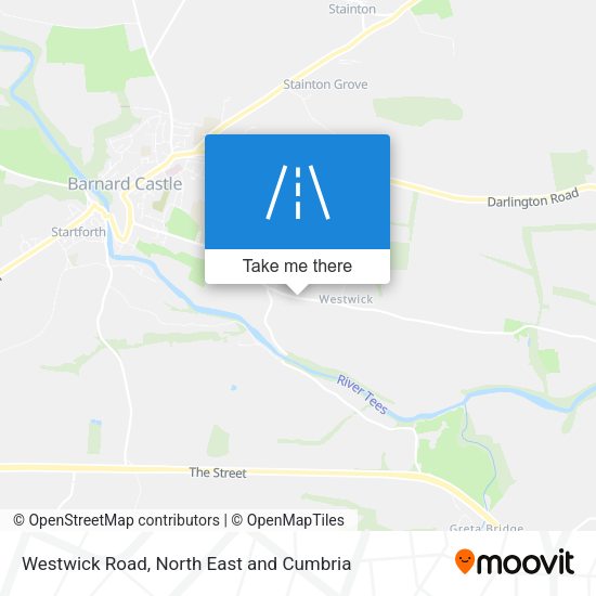 Westwick Road map