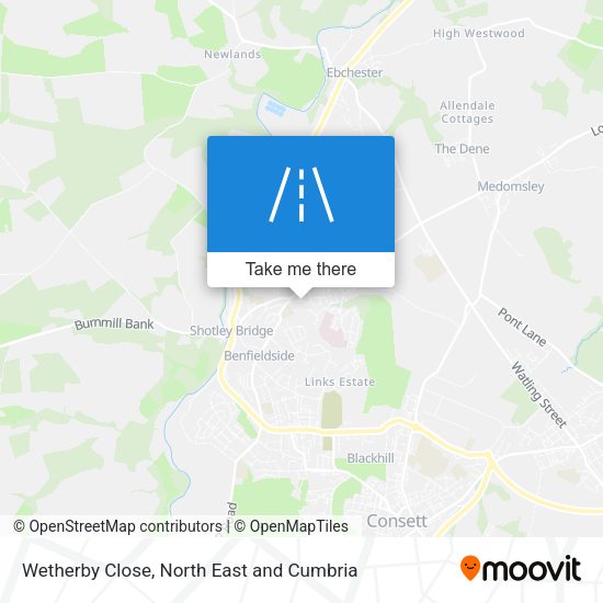 Wetherby Close map