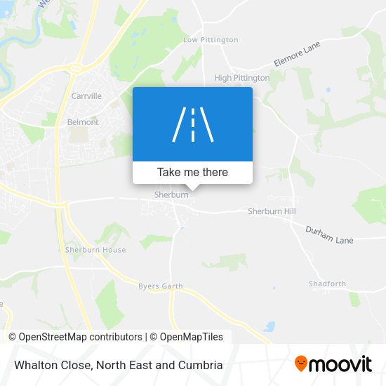 Whalton Close map
