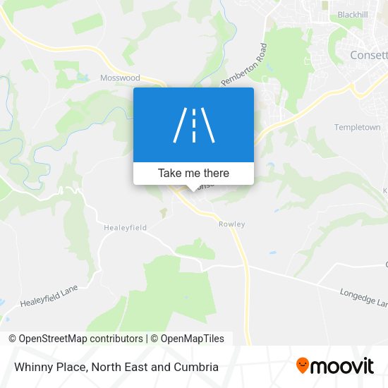 Whinny Place map