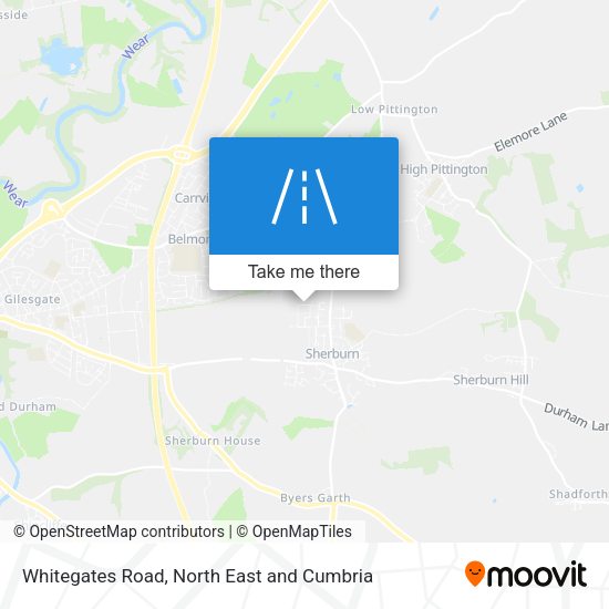 Whitegates Road map