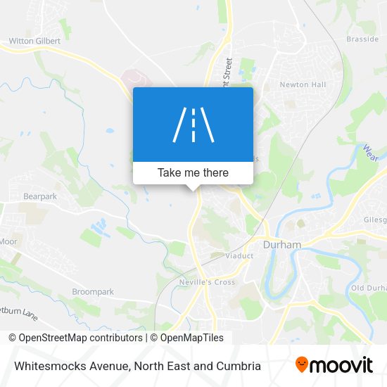 Whitesmocks Avenue map