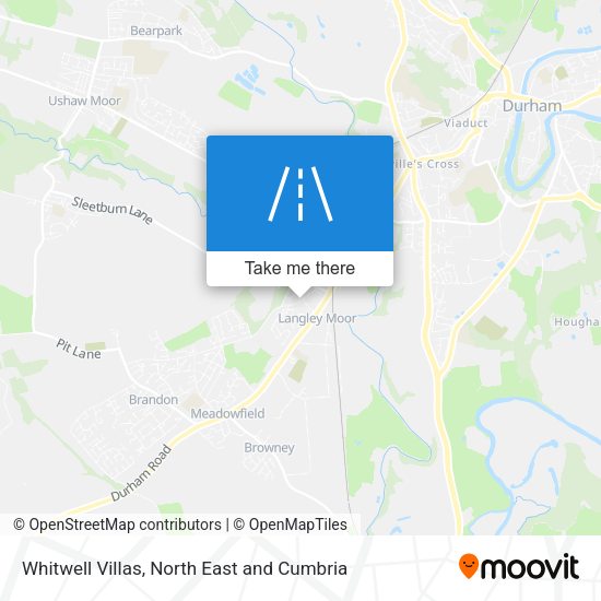 Whitwell Villas map