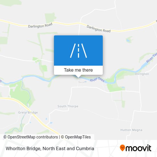 Whorlton Bridge map
