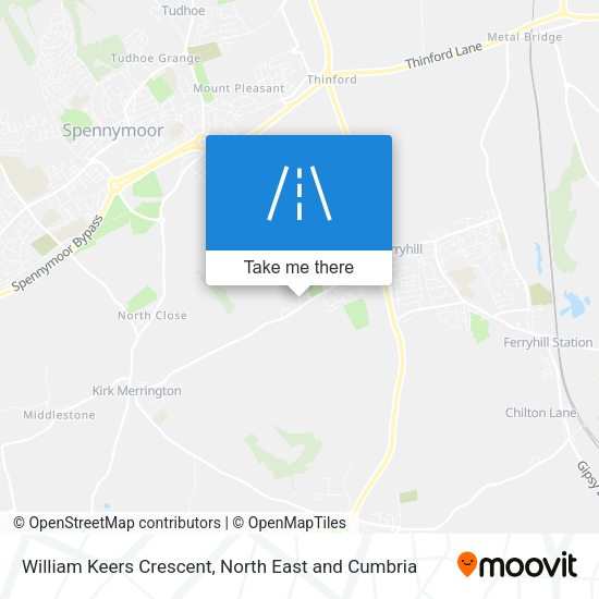 William Keers Crescent map