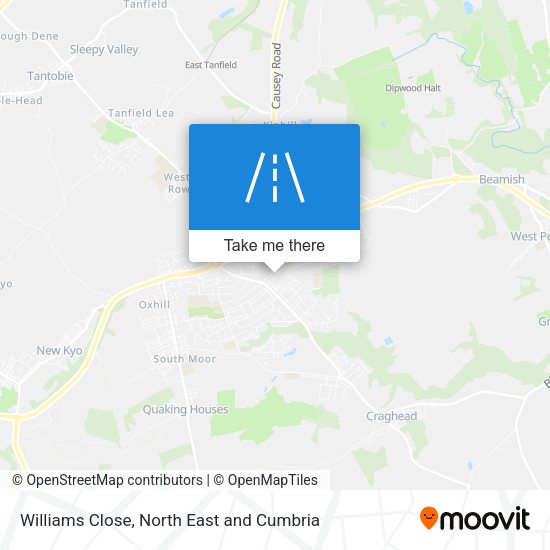 Williams Close map