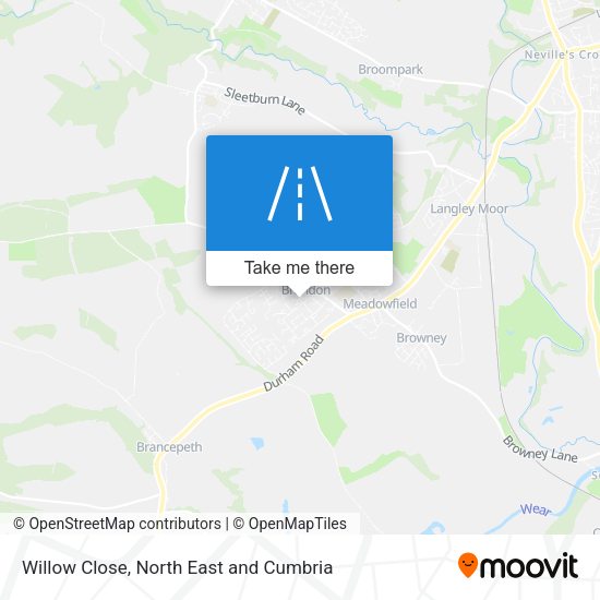 Willow Close map