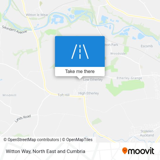 Witton Way map