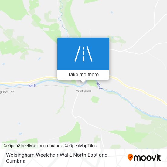 Wolsingham Weelchair Walk map