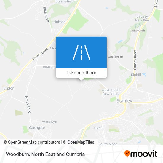 Woodburn map