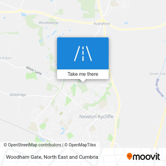 Woodham Gate map