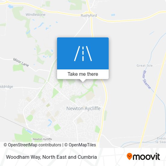Woodham Way map