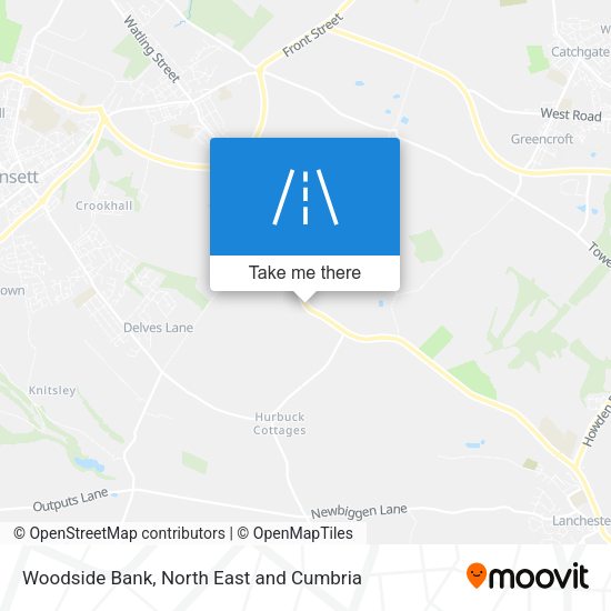 Woodside Bank map