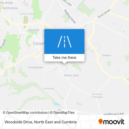 Woodside Drive map