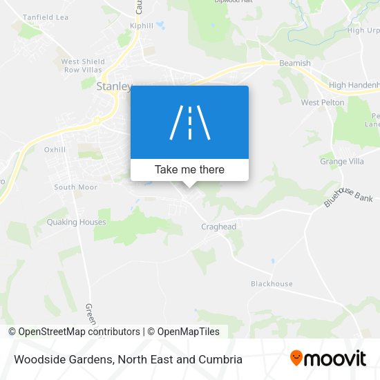 Woodside Gardens map