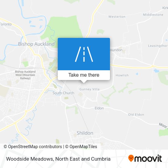 Woodside Meadows map