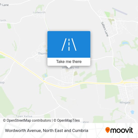 Wordworth Avenue map