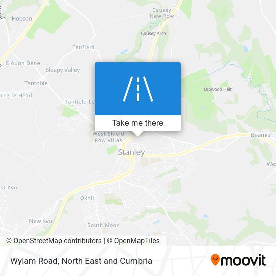 Wylam Road map