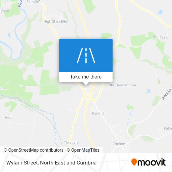 Wylam Street map