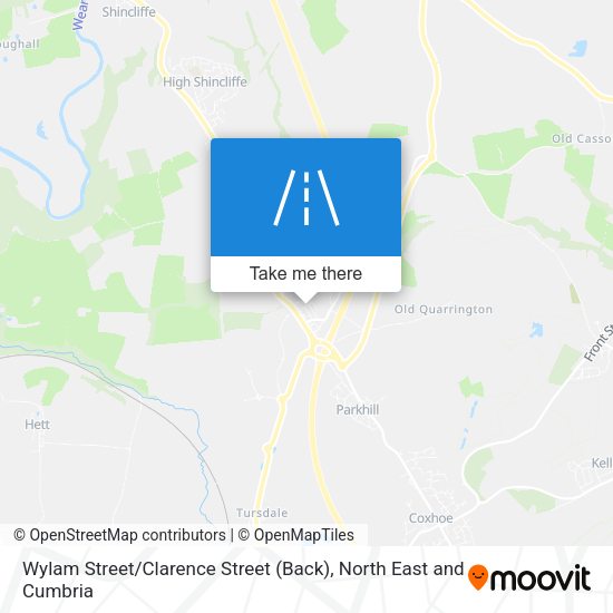 Wylam Street / Clarence Street (Back) map