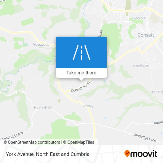 York Avenue map