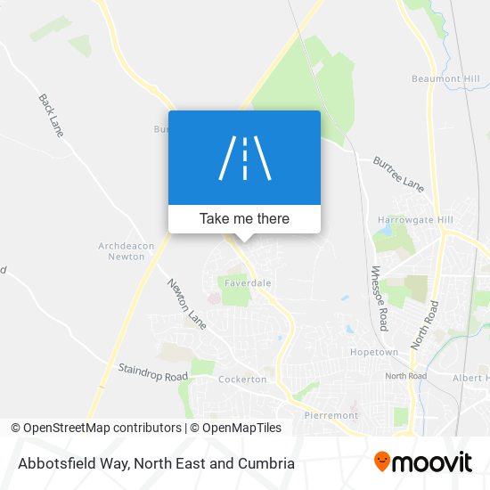 Abbotsfield Way map