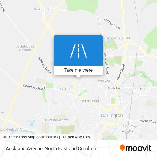 Auckland Avenue map