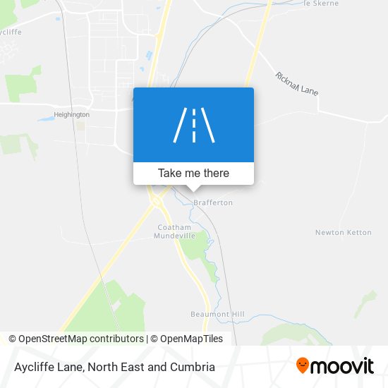 Aycliffe Lane map