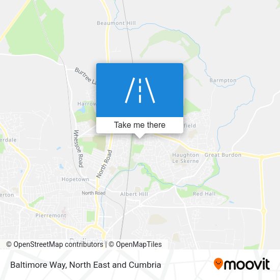 Baltimore Way map