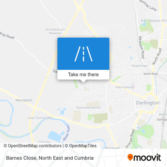 Barnes Close map