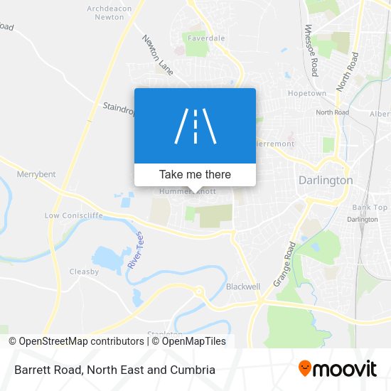 Barrett Road map