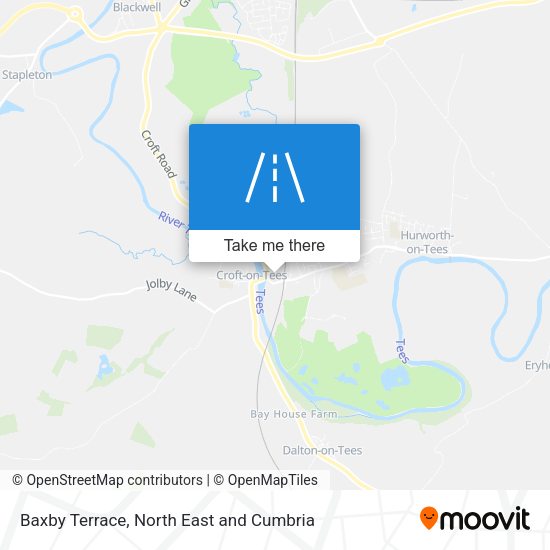 Baxby Terrace map