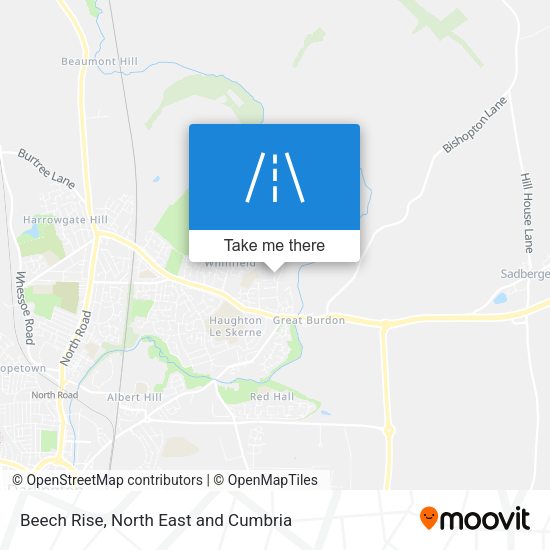 Beech Rise map