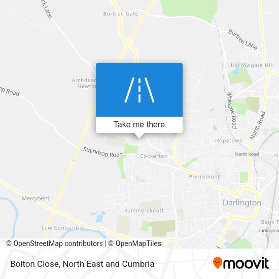 Bolton Close map