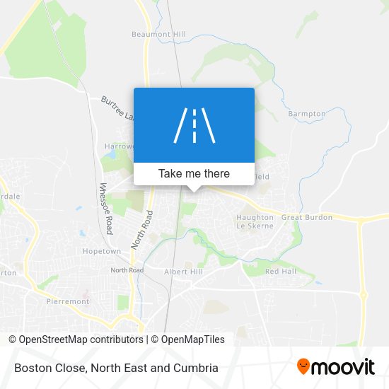 Boston Close map