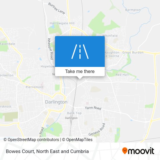 Bowes Court map