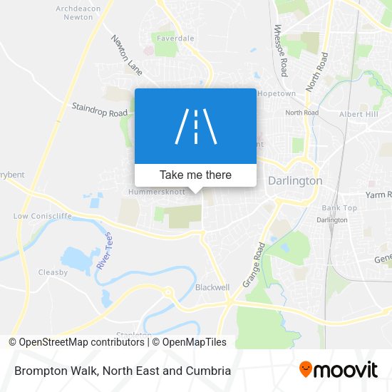 Brompton Walk map