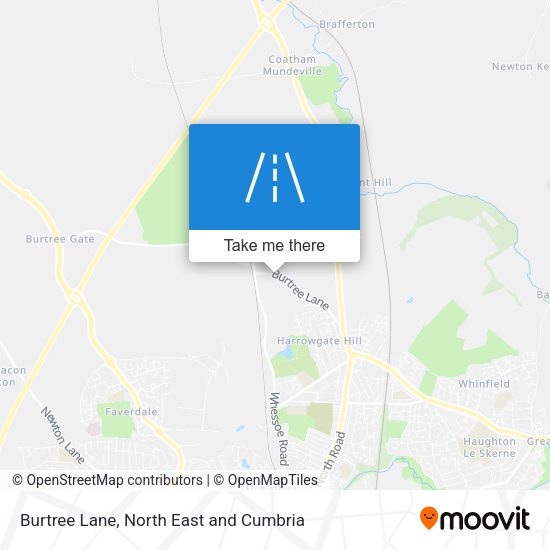 Burtree Lane map