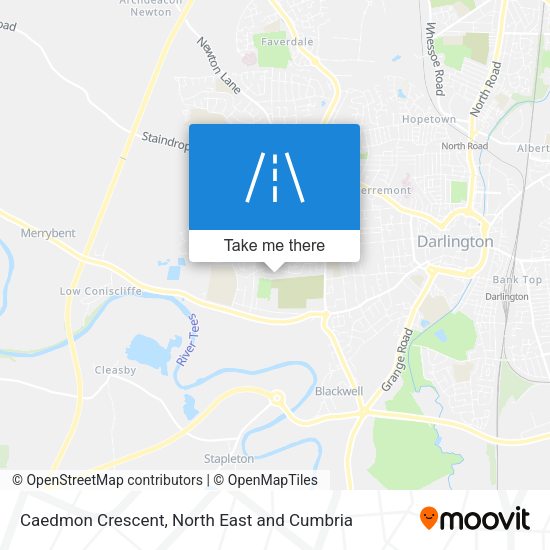 Caedmon Crescent map