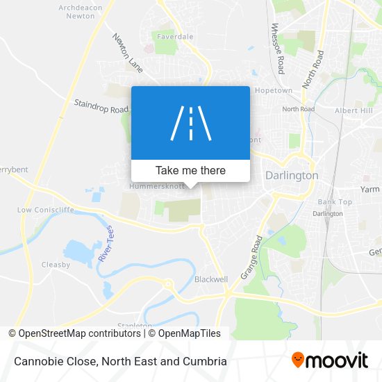 Cannobie Close map