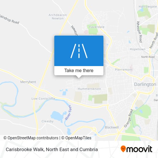 Carisbrooke Walk map