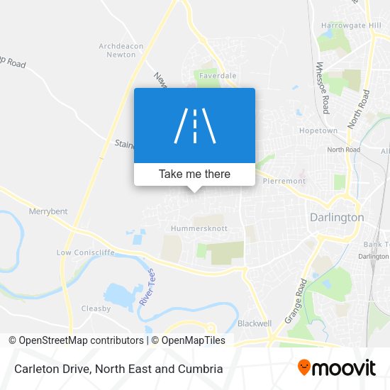 Carleton Drive map