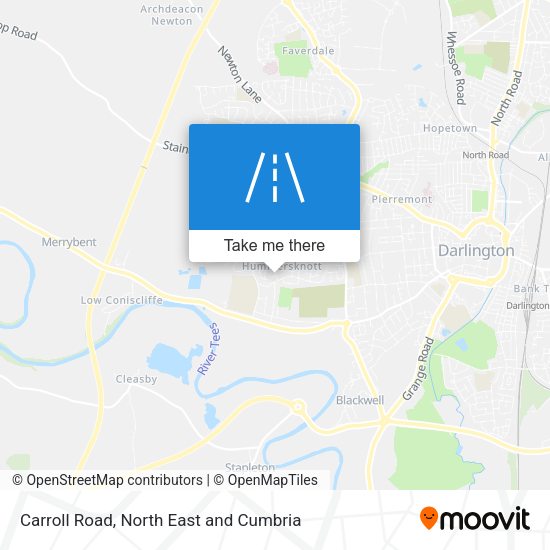 Carroll Road map