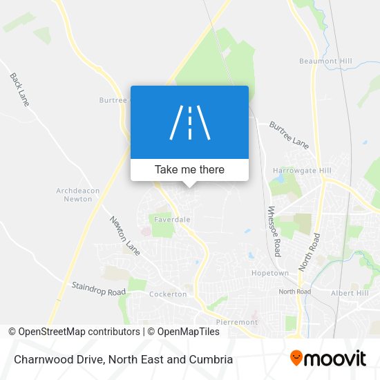 Charnwood Drive map