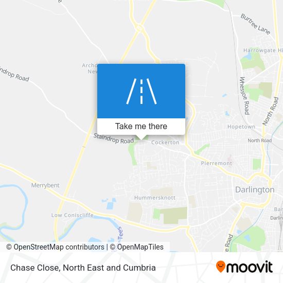 Chase Close map